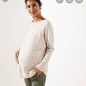 Maternity Speckled Confetti sweater